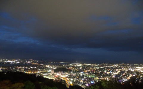眉山展望台からの夜景